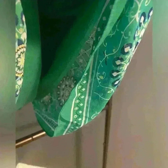 Max Studio women’s green print skirt elastic waist size small - Picture 9 of 11